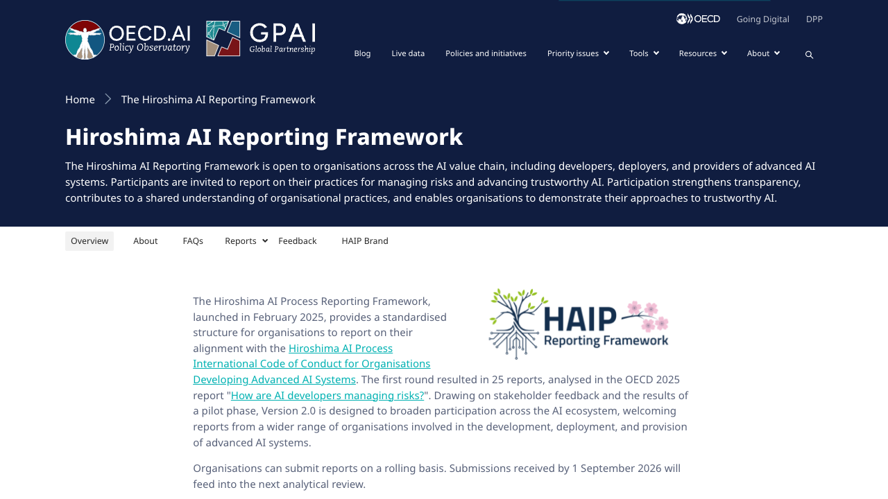 OECD Hiroshima AI Process Reporting Framework