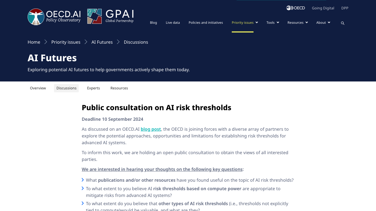 OECD Frontier AI Threshold Consultation