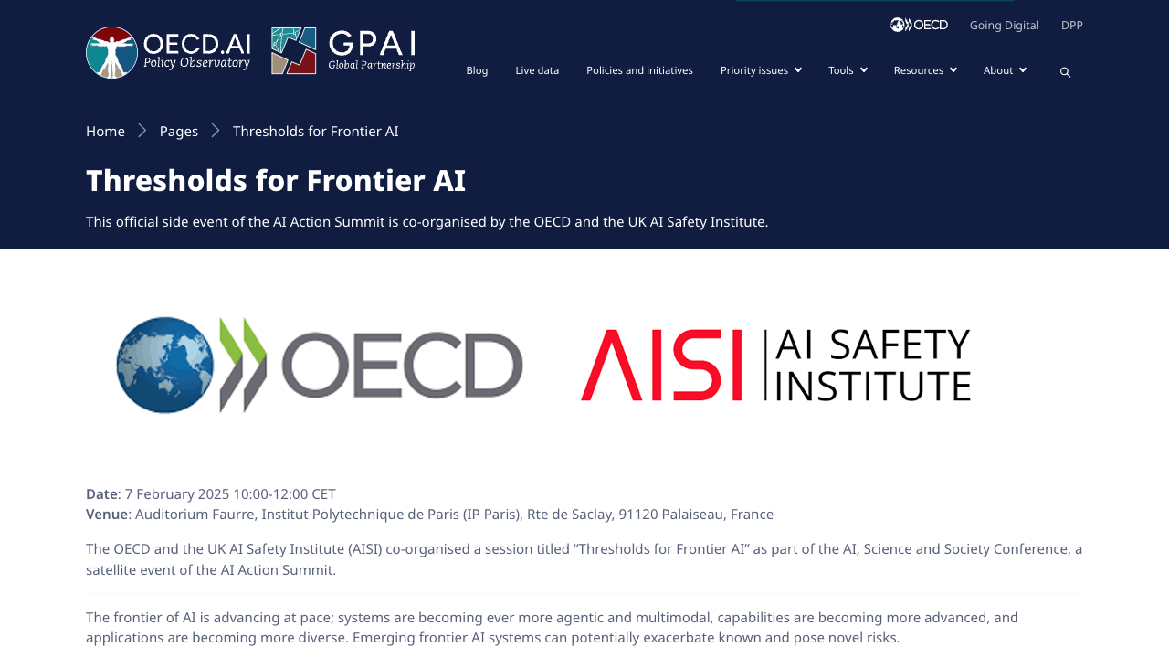 OECD Frontier AI Threshold Panel